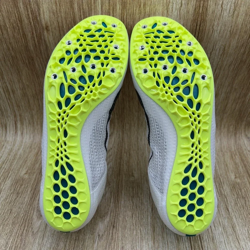 Nike Zoom Superfly Elite 2 Men's 8.5 White Green Sprint Spikes‎ FZ9662-100 NEW